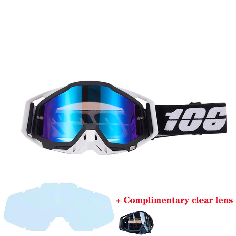 106% Motorcycle Glasses Goggles Motocross Goggles Helmet MX  Dirt Bike ATV Ski Outdoor Sports Glass Scooter Cycling Sunglasses