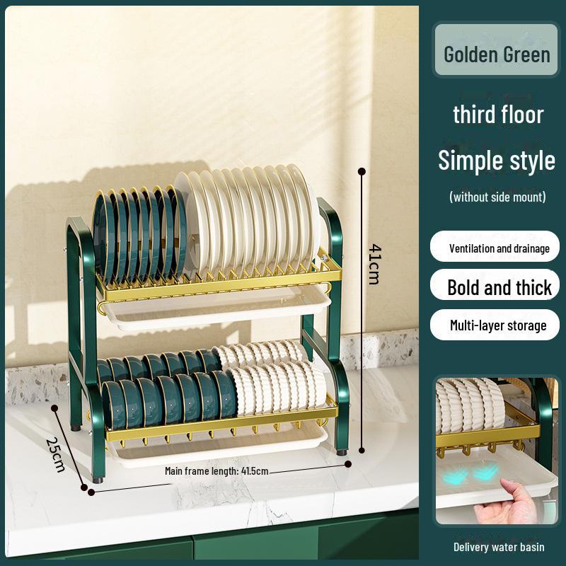 Multifunctional Kitchen Sink Dish Storage Rack