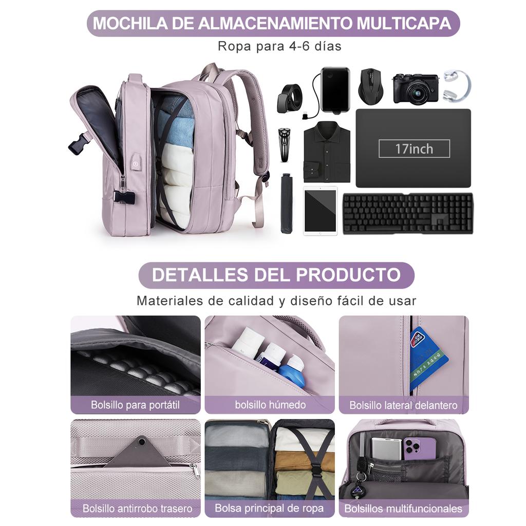 Approved Travel Backpack Men Women Business Backpack School Expandable Bag Large Capacity 17''Laptop Waterproof Fashion Backpack