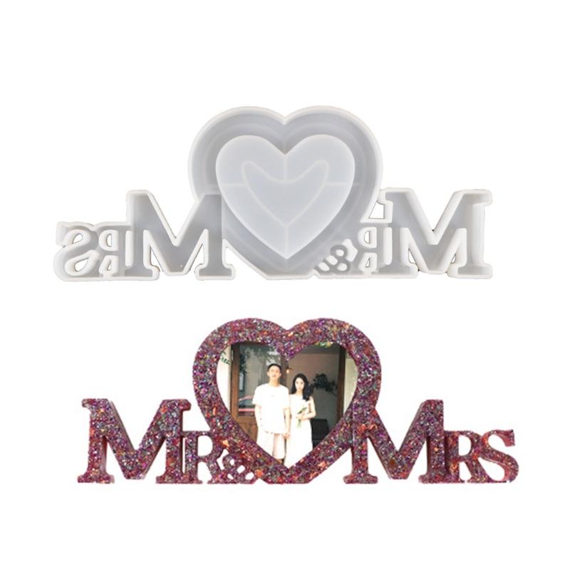 Flexible Silicone Mold Handmade Photo Frame Molds Valentine s Day Picture Frames Casting Mould Resin Epoxy Moulds
