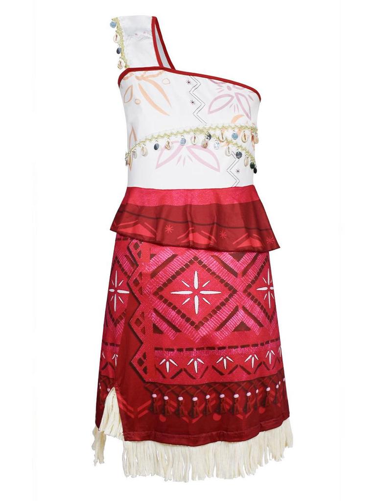 Moana 2 Inspired Maui Dress for Girls - Perfect for Halloween or Performances