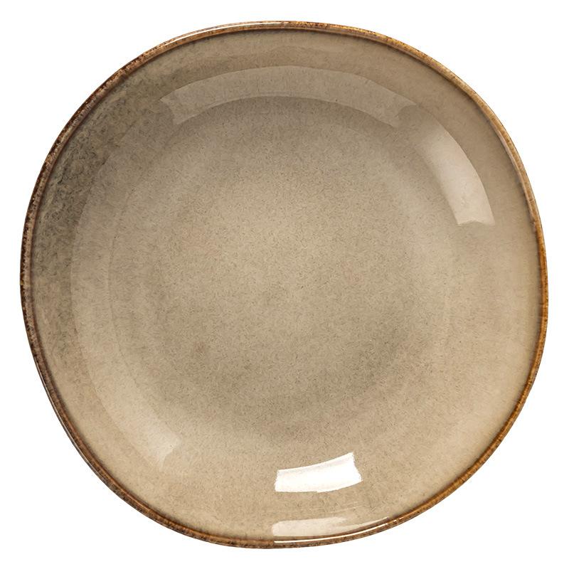 Runde Retro-Salat-Nudelschüssel im japanischen Stil, Keramik-Gemüseschüssel, Instant-Nudelschüssel, Hochwertige Suppenschüssel, Geschirrset