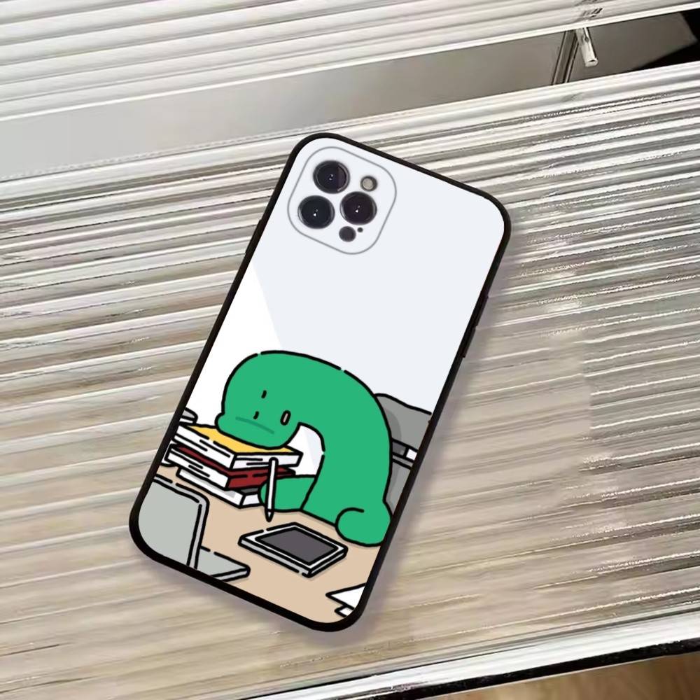 Cute J-Jogumans Dinosaur Phone Case For iPhone 17, 16,15,14,13,12,11 Plus,Pro Max, Others Soft Black Cover