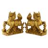 Figurines Brass Cloud Kirin Pair Wholesale Decorations for Living Room Office Shop Display Bronze Crafts