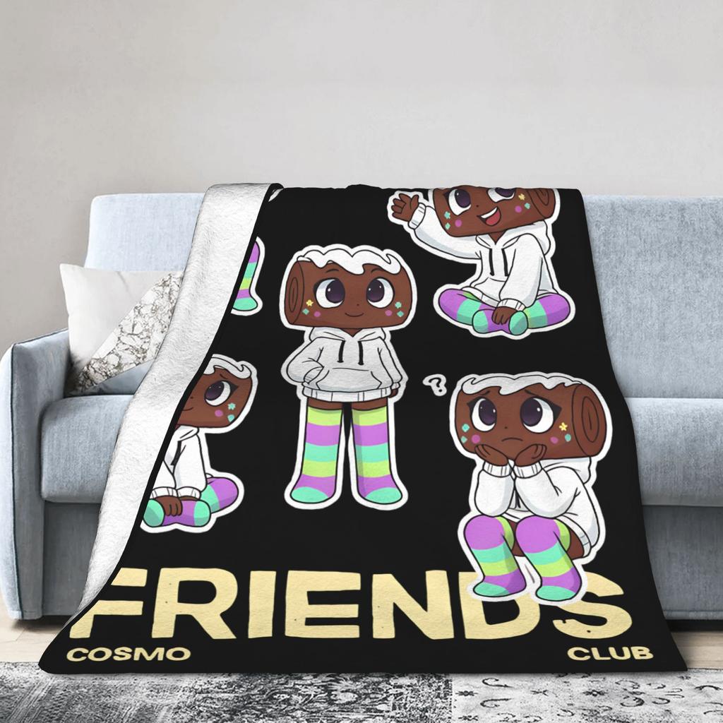 Dandys World Vee Shelly Goob Gigi Strickdecken Fleece Cartoon Superweiche Überwürfe für Bett, Couch und Tagesdecke