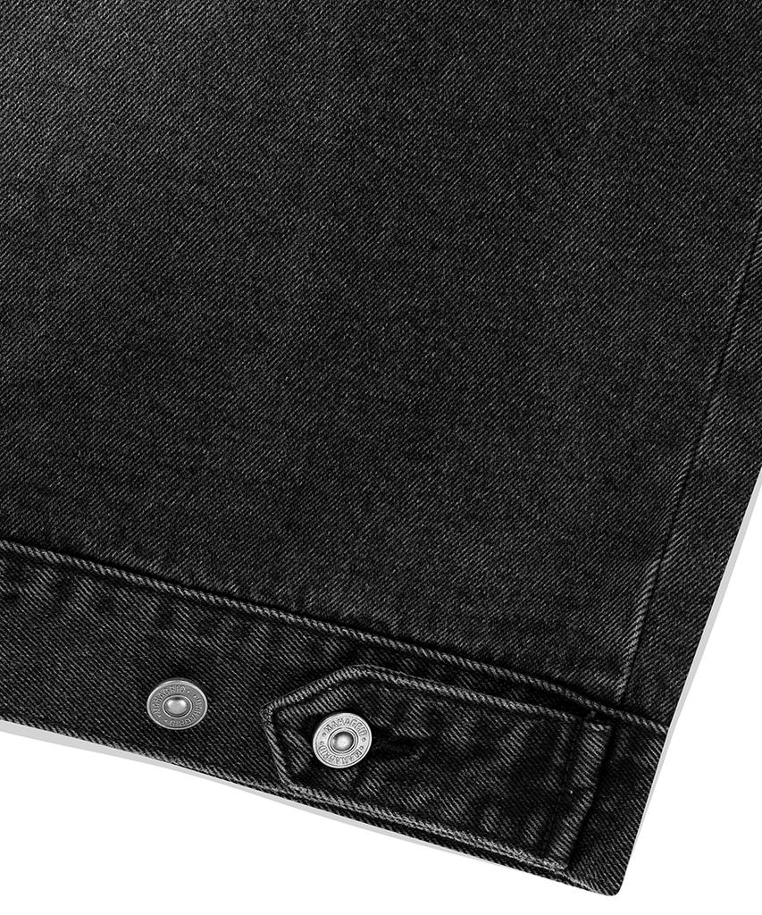 Mahagrid Western Denim Jacket Black(Mg2Efmd115A)