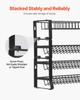 Spice Rack Organizer for Cabinet Seasoning Storage Set Wall Mounted 4 Pack