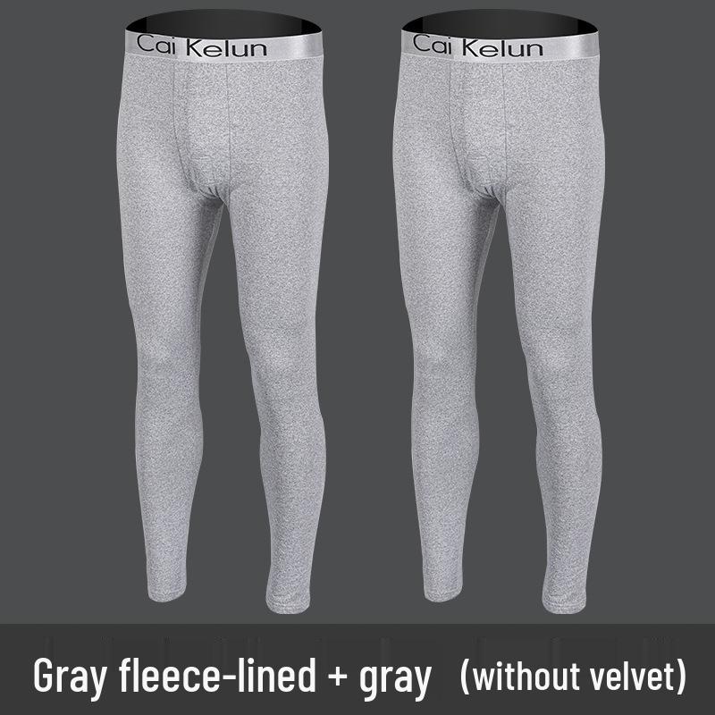 Herren Übergröße Thermofleecegefütterte Wollleggings für den Winter - Enganliegend, Verdickt und Warm