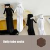 1 Pair Cartoon Magnet Hand-linking Socks Knitted Color Matching Christmas Style Elastic Anti-slip Warm No Odor Festive New Year Mid-tube Socks
