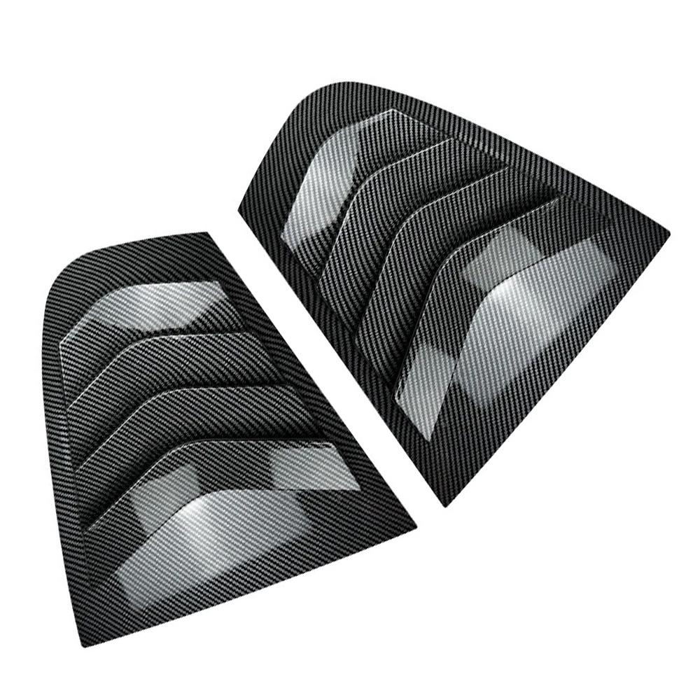Par de Spoilers de Embellecedor Lateral Trasero para BMW Serie 3 F30 Sedán 2013 2014 2015 2016- Cubierta de Persiana de Ventana Rejillas de Ventilación