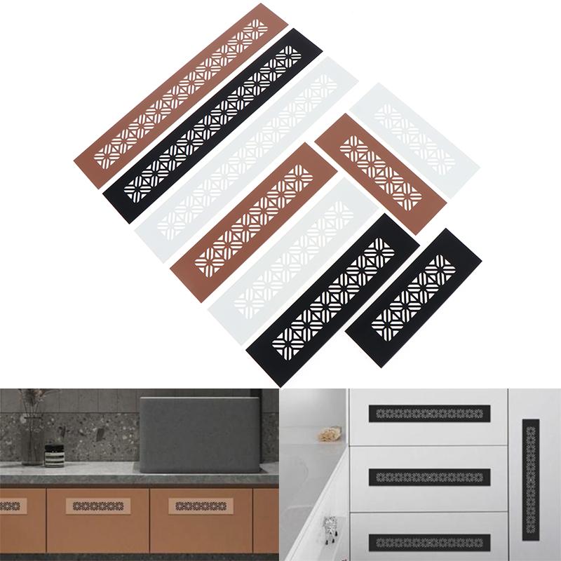 Aluminum Alloy Vents Cover Rectangle 50 Wide Air Vent Decor Louver Breathable Mesh Ventilator Grille Cover