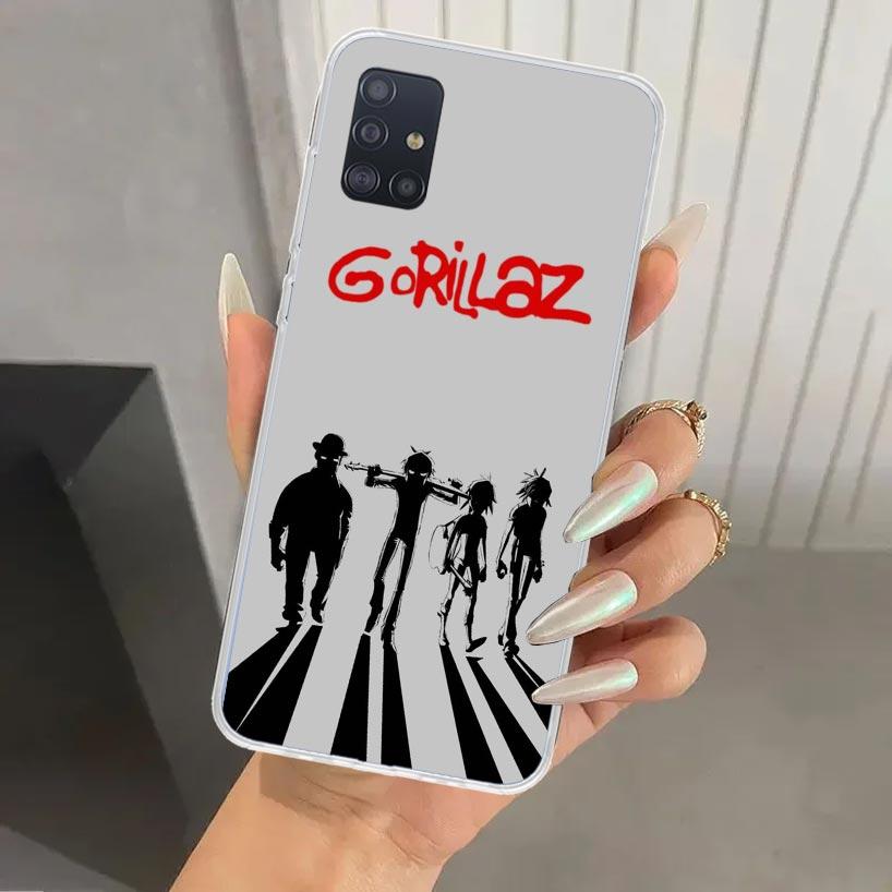 Gorillaz Anime Phone Case for Samsung Galaxy A52 A32 A22 A12 A02S A50S A30S A10S Note 20 Ultra 10 Plus S10 A31 A20 A71 A72 Galax