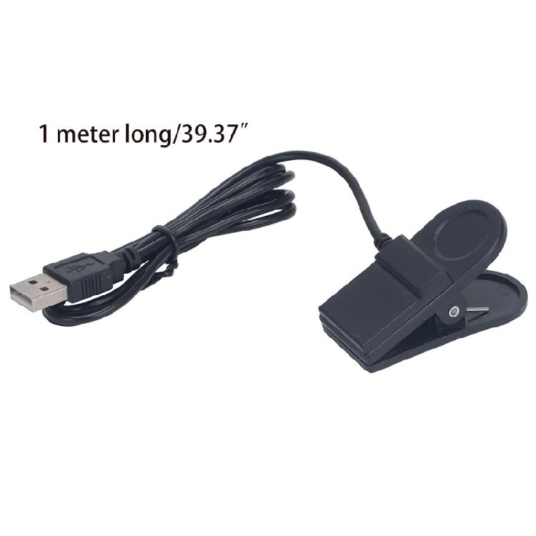 1m/3.28ft Clip Charger Cable for Golf-buddy WT3 Watch