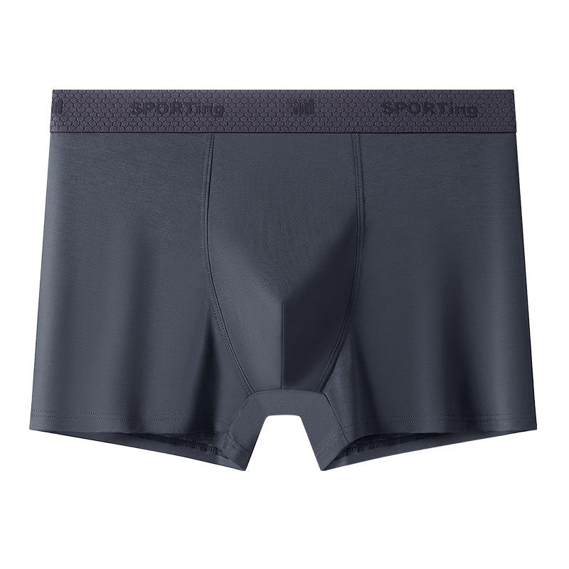 Summer Modal Men's Large-Size Breathable Boxer Briefs - Antibacterial and Comfortable Mid-Waist Design