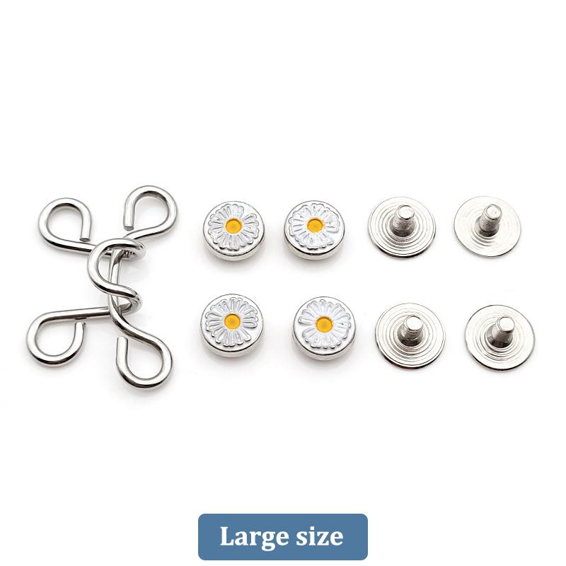 1PC Frauen Rock Hosen Jeans Verstellbare Taille Clip Metall Pins Kleidung Zubehör