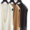 Autumn/Winter Women's V-neck 100% Pure Wool Loose Vest
