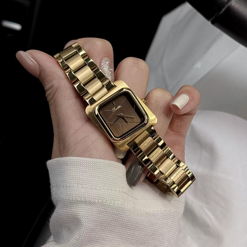 9732 Quadratischer Stahlband-Uhr Mode-Armband Damen-Uhr