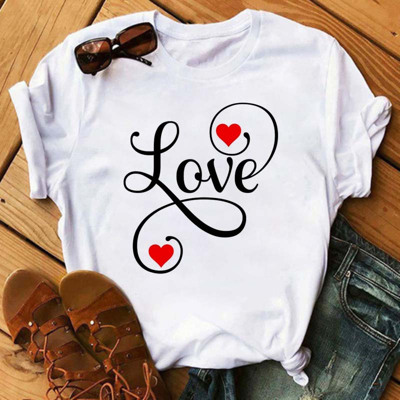 Maycaur Fashion Women T-shirt Christian Tops Harajuku Love Graphic Printed Tees Female T Shirts Casual Tees Tops Camisetas Mujer