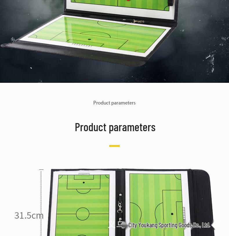 Foldable Leather Soccer Tactics Board for Professional Coaches - 2.5x Discount Promo
