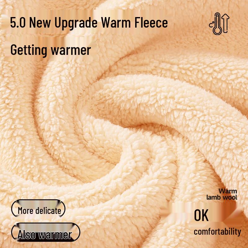 MINISO Men's Winter Sherpa Lined Hooded Pullover