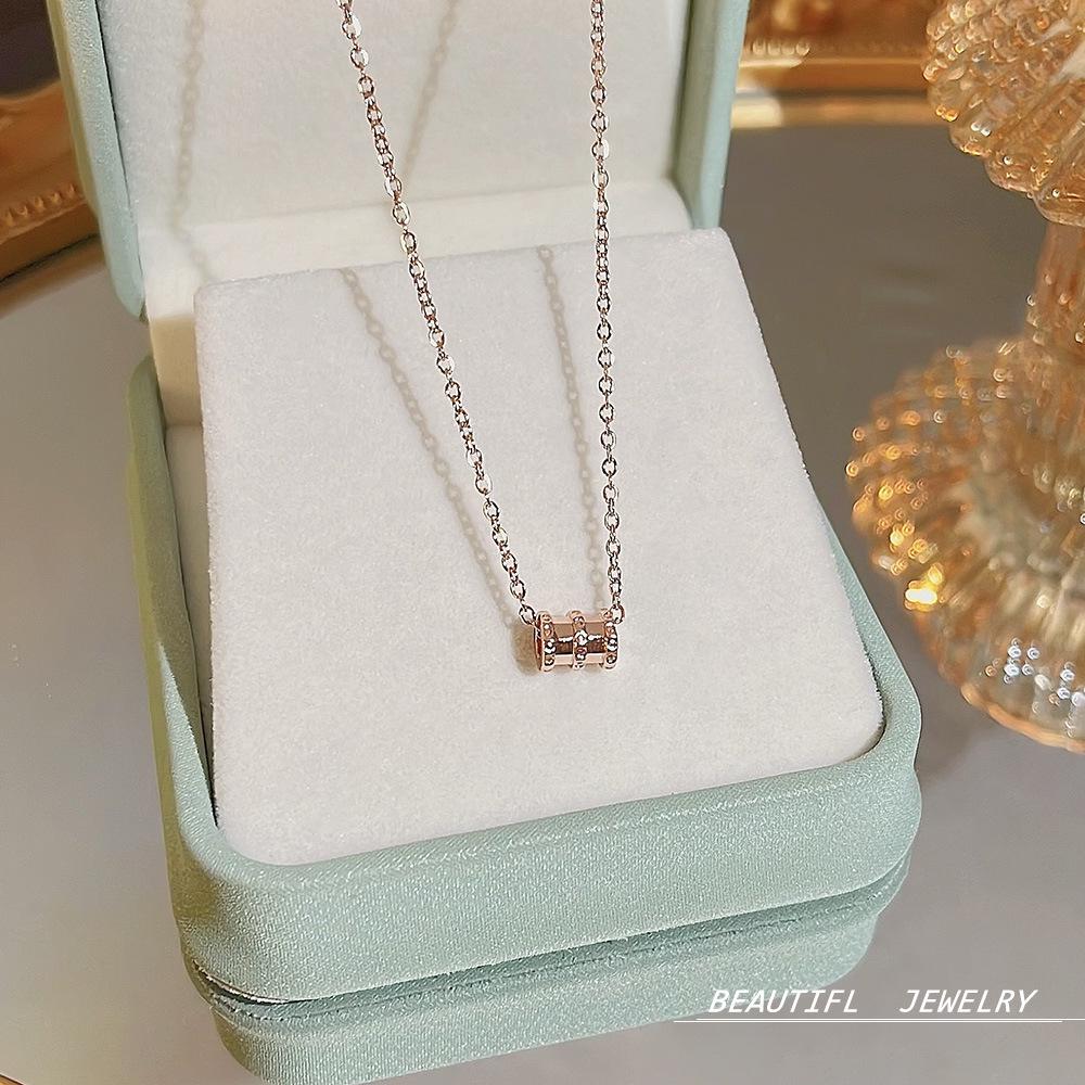 Korea's Best-Selling Clavicle Pendant Necklace - Super Fairy Titanium Steel Jewelry for Women