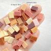 50pcs Resin Mixed Circle Grid Chocolate Chip Cookies Nail Art Flatback Scrapbook DIY Wedding Applique Jewelry Accessories Crafts