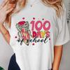 Watercolor T-Shirt Women's O-Neck Top Cute Pattern Women's Printed Summer Cartoon Casual Fashion Street Basic Sweet T-Shirt