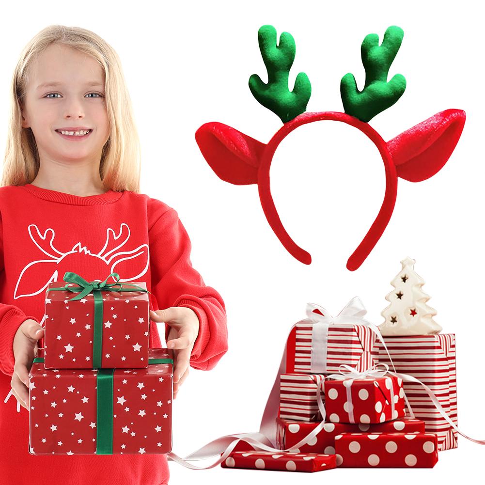 Reindeer Antlers Headband Cute Antler Headband Reindeer Headband for Women Holiday Party Decorations