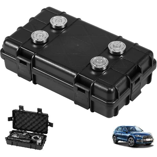 Magnetic Key Box Under Car Vehicles, Hide A Key Magnetic Under Car Key Holder Spare Key Hider, Waterproof Hidden Key Holder Case for Outdoor Travel,