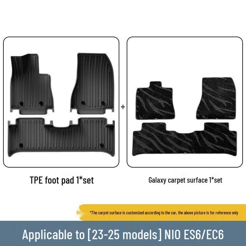 Custom TPE Car Mats for Weilai ES6/EC6 (Model Years 23-25) – Includes Trunk Mat
