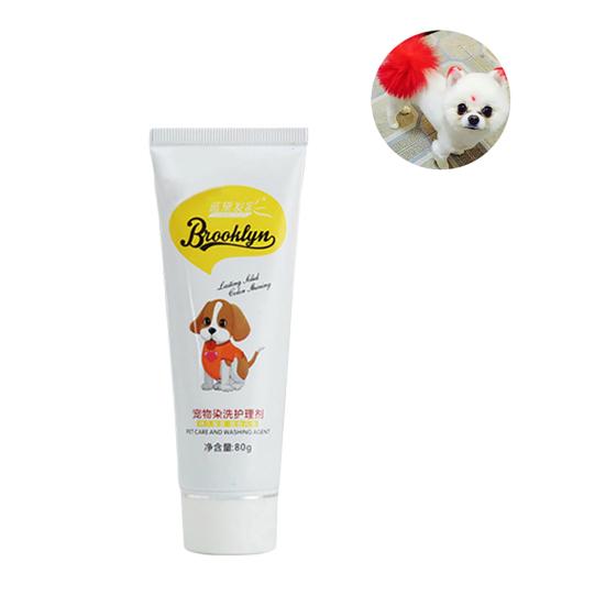 80g animal de compagnie chien chat animaux coloration des cheveux colorants teinture pigment Agent fournitures