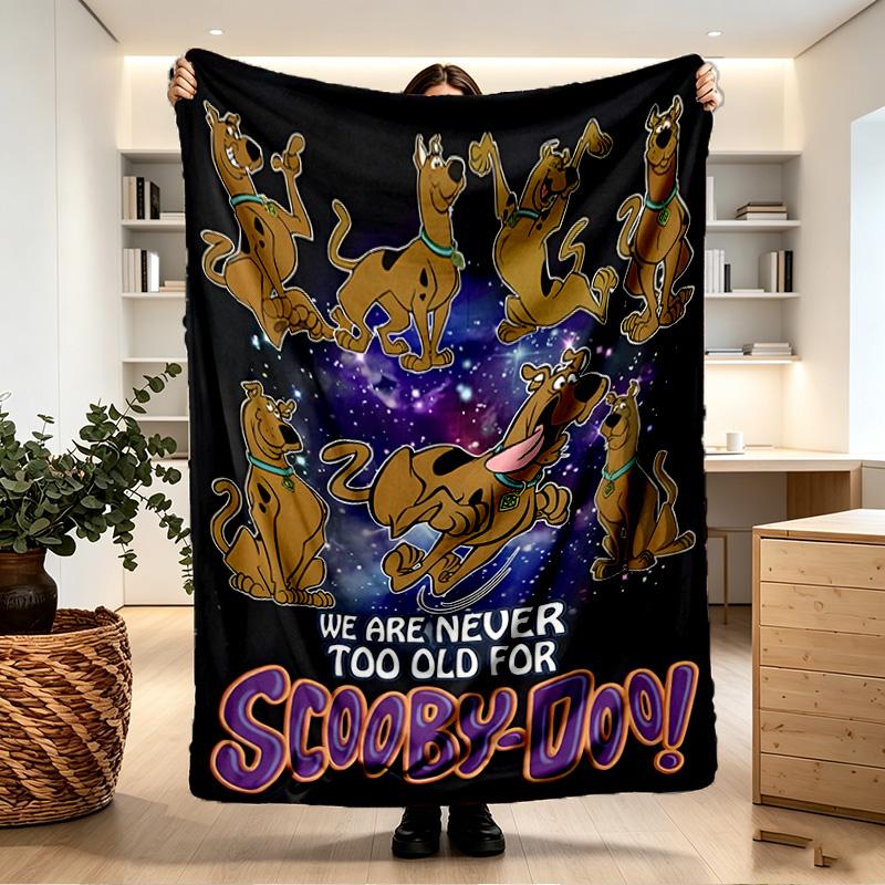 Scooby Print Blanket - Soft & Comfortable, for Bedroom, Travel, Sofa, Home Decoration - Birthday Christmas Gift for Friend