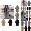 Elegant Women Long Waterfall Coat Jacket With Comfortable Loose Fit And Lapel Collar