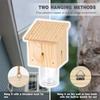 Nature Style Carpenter Bee Trap For Outdoor Hanging With Detachable Safes Hanging Carpenter Wooden