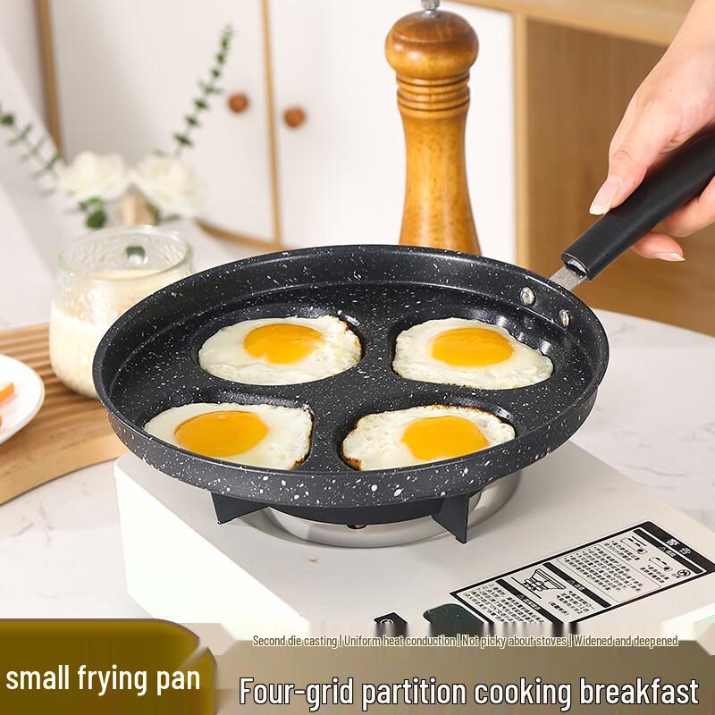 Non-stick 4-Compartment Egg Frying Pan