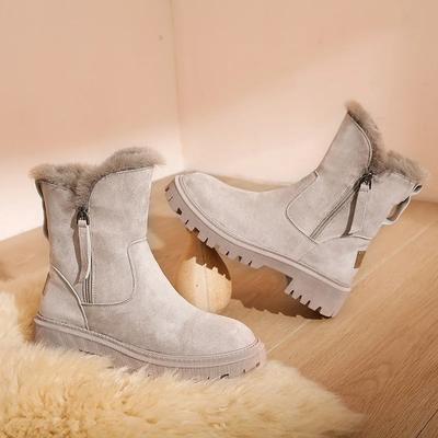 2024new Winter Fur Integrated Snow Boots for Women with Plush Casual Short Boots Classic Special Price Non-slip Big Cotton Shoes