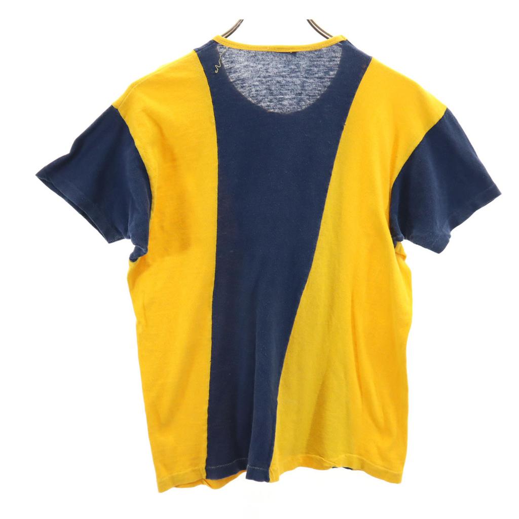 Champion 70s Vintage USA Made Bartag Late Model Short Sleeve Single Stitch College Logo T-shirt Men's Used