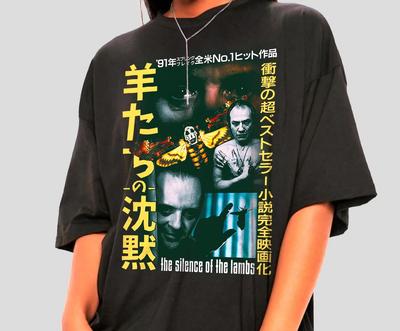 Japanisches Schweigen der Lämmer Shirt - Buffalo Bill T-Shirt, Horrorfilm T-Shirt, Hannibal Lecter Shirt