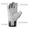 BASSDASH Angeln UPF Unisex Handschuhe, 3/4 Finger, 50+, Rutschfest,