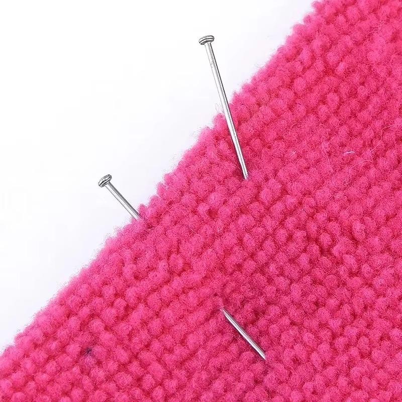 2000 peças/26mm pinos de costura de aço inoxidável pinos de sutura reta de costureira pinos de cabeça de cetim fino faça você mesmo joias fazendo ferramentas de costura
