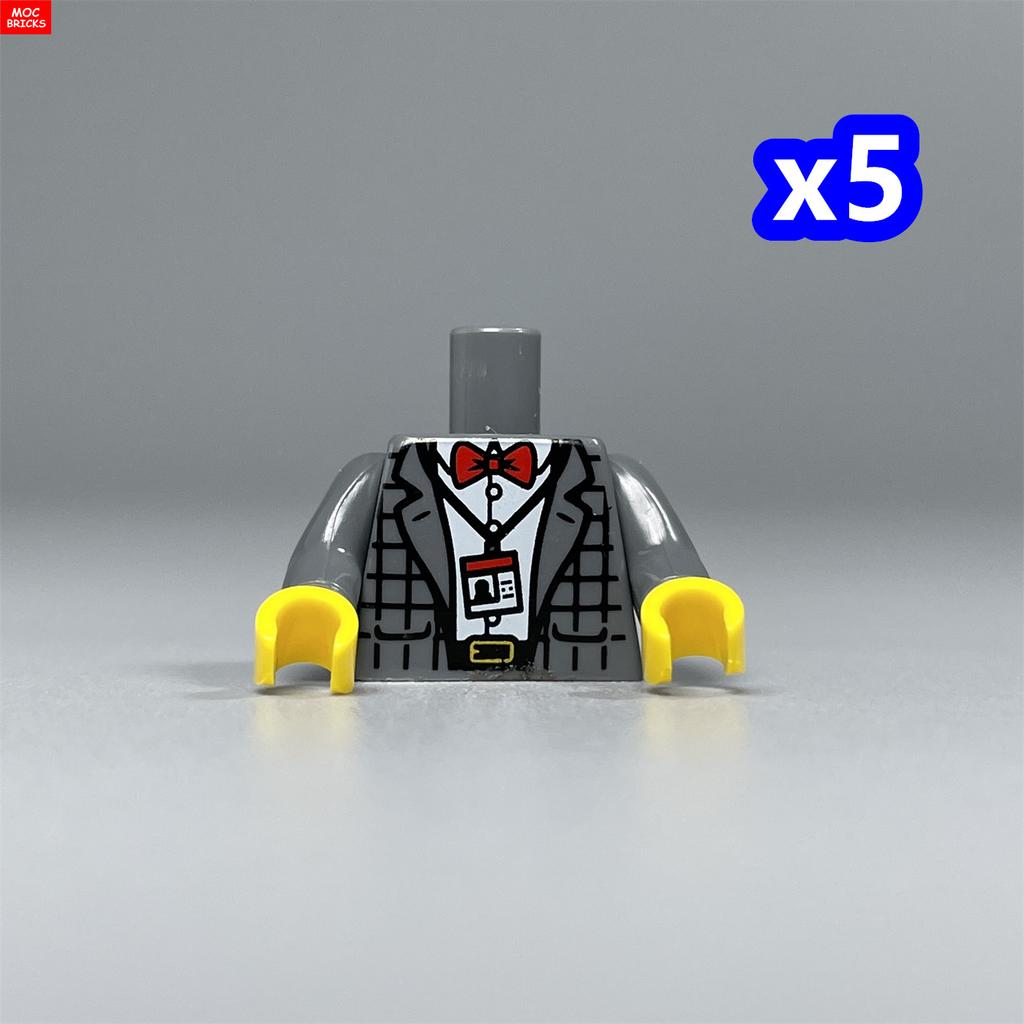 MOC Bricks 4cm Figure Printed Body Part Suit Torso Women Man Baseball Uniform Building Blocks Assembles Children's Toys Gifts