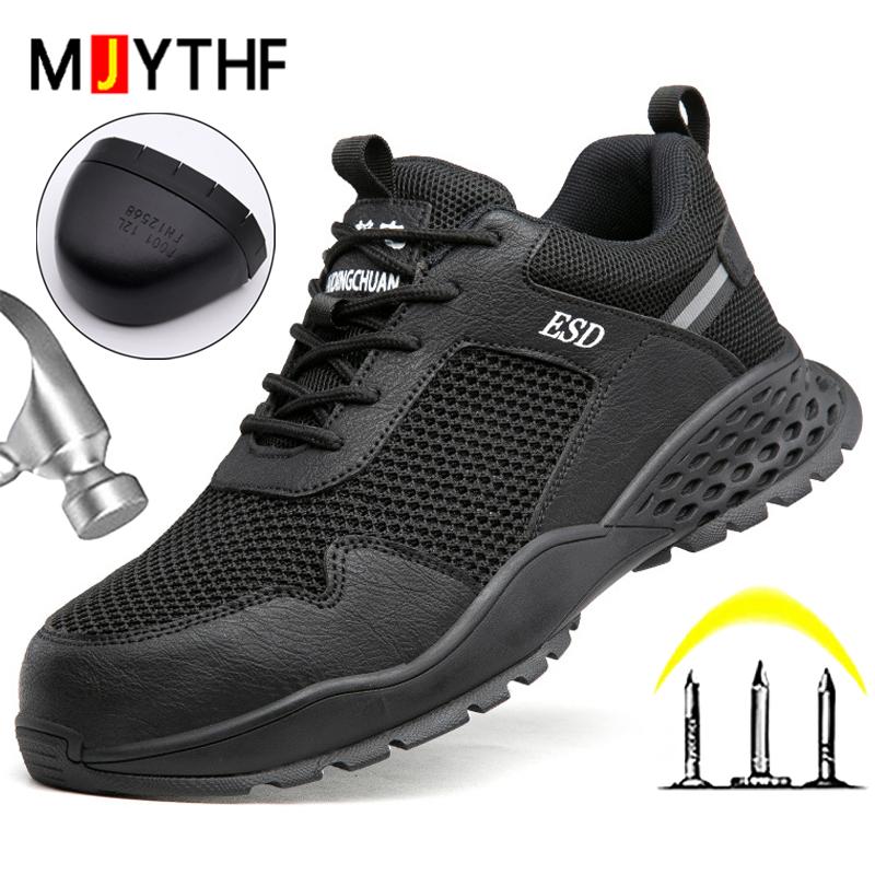 Anti static Work Safety Shoes Men Anti-smash Work Sneakers Anti puncture Indestructible shoes Security Protection Boots Men