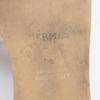 HERMES H182138Z Santorini H motif ankle strap flat sandals / shoes 35 whiteUsed