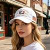 Czapka z daszkiem, Vintage przetarty styl, Spłowiała dżinsowa czapka, 250. Rocznica 1776-2026, Haftowana patriotyczna czapka typu Dad Hat, Regulowana oddychająca czapka outdoorowa