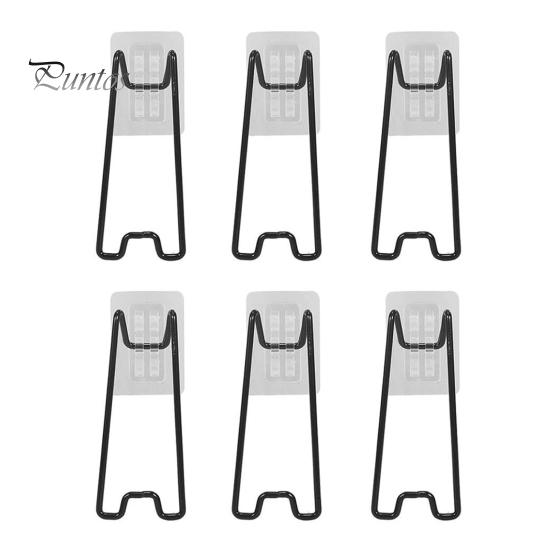 

6 шт. кронштейн для фоторамки металлический кронштейн для фоторамки настольная подставка для фоторамки с самоклеящейся основой для фоторамок 5,9-10,2 дюйма 6pcs