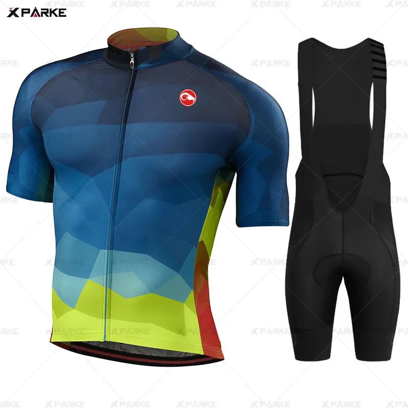 Bike Jersey SetS Men's Cycling Clothing Summer MTB Team Clothes Short Sleeve Uniform Triathlon Skinsuit Ropa De Hombre