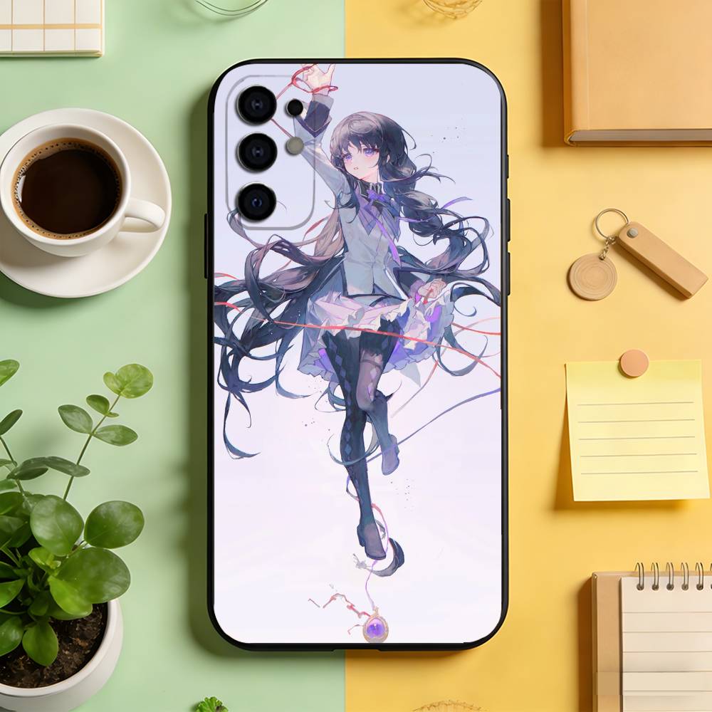

Puella Magi Madoka Magica Phone Case Black Silicone Soft For Samsung S25,S24,S21,S22,S23,S30,Ultra,S20,Plus,Fe,Lite Samsung S23plus5G