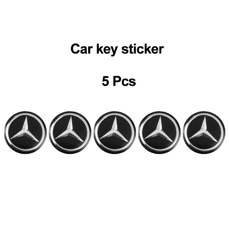 GLC GLB 2/5/10 Stück Auto Fernbedienung Schlüssel Aufkleber Aluminium Emblem Decal Für Mercedes Benz W206 W220 W210 W168 GLC W126 W140 W169 W177 W2