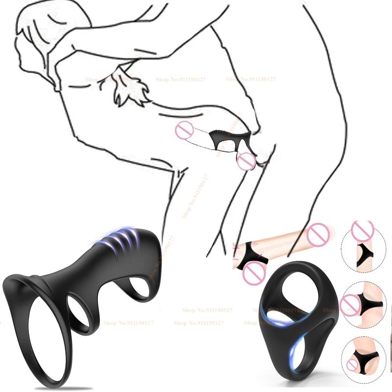 Penis Rings for Men Delay Ejaculation Stronger Erection Toys for Adults 18 Linen Nozzle Cock Ring Sexyshop Sex Toys for Couples