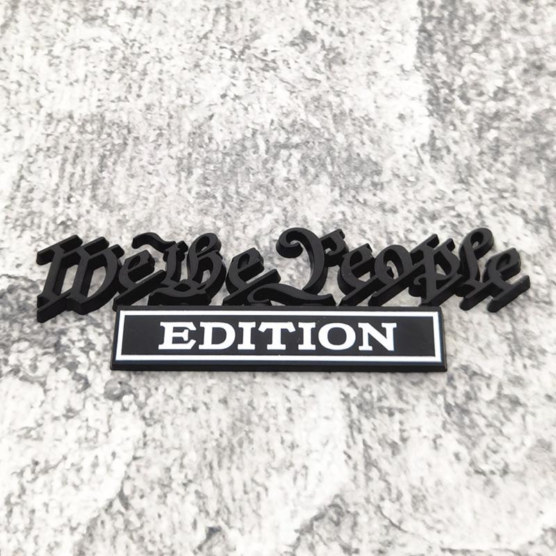 My Lidé Kovový Znak na Auto - Přeshraniční Zdroj Úprava Auta Zadní Znak